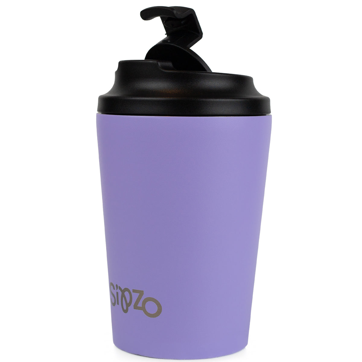 Sipzo Insulated Stainless Steel Coffee Mug with Flip Lid – Lavender