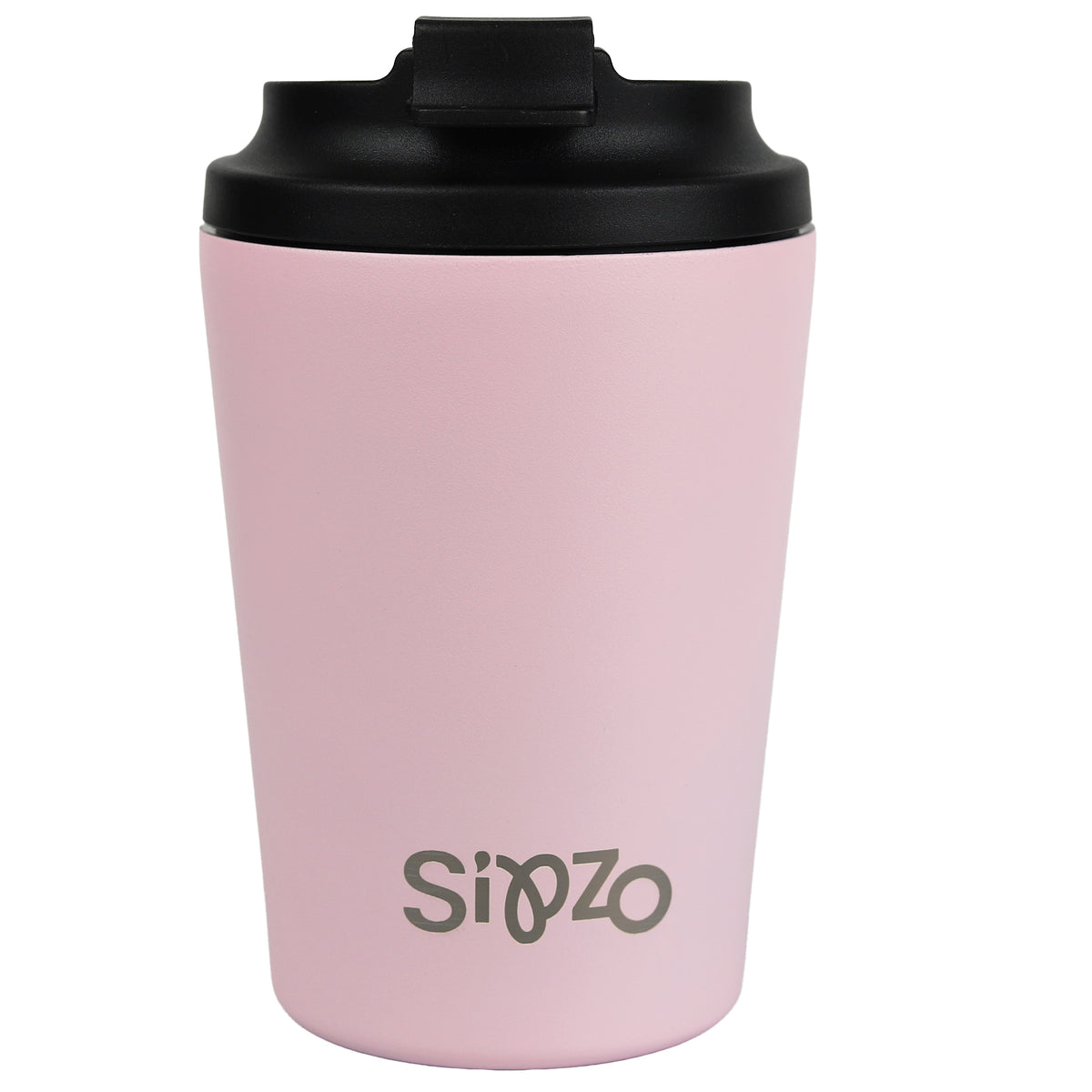 Sipzo Insulated Stainless Steel Coffee Mug with Flip Lid - Pink