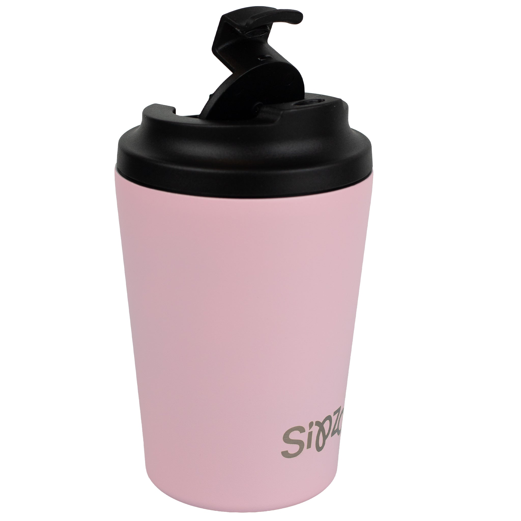 Sipzo Insulated Stainless Steel Coffee Mug with Flip Lid - Pink