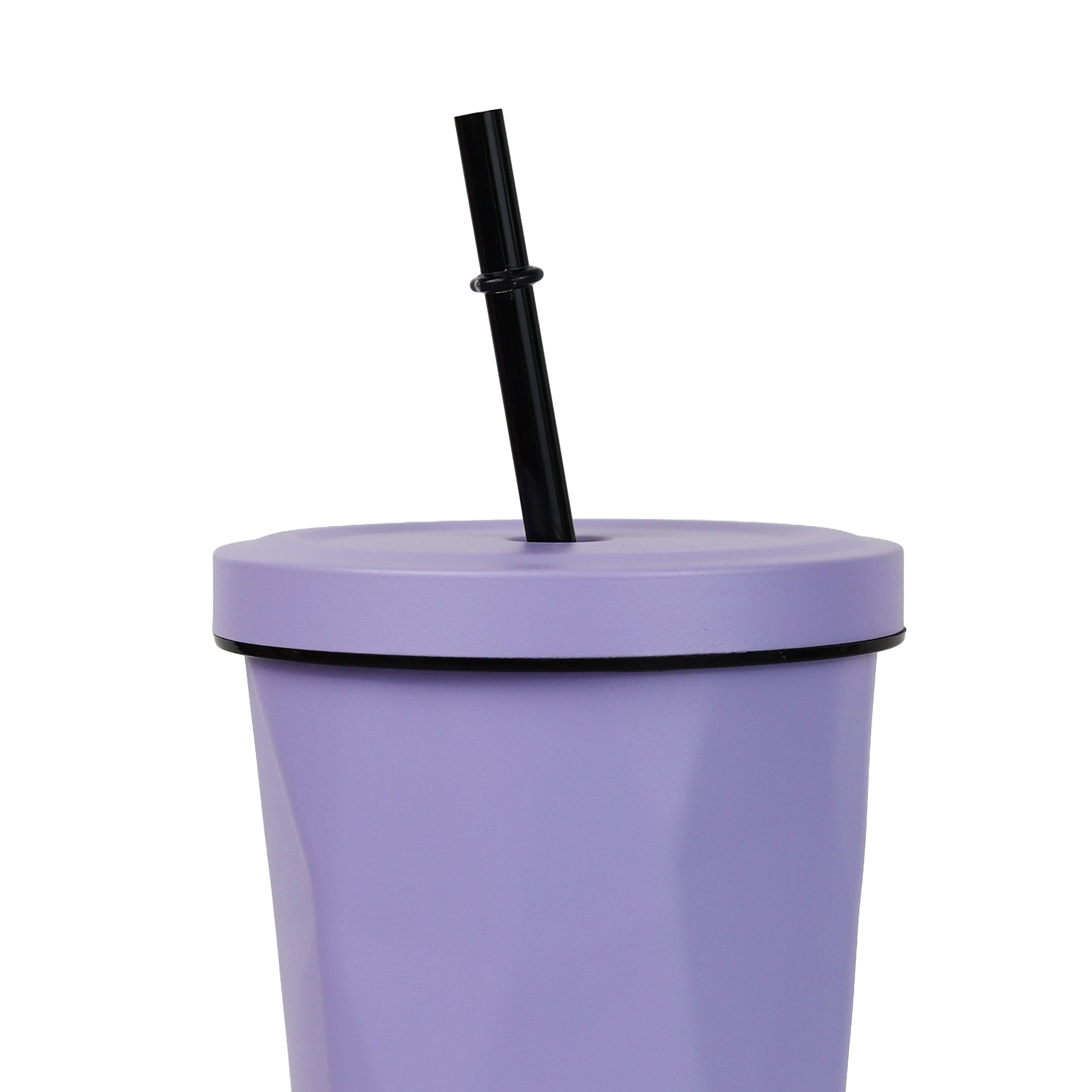 Sipzo Reusable Tumbler with Lid & Straw – Light Purple