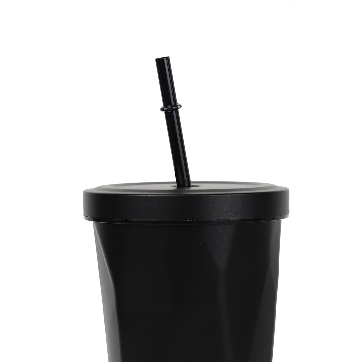 Sipzo Insulated Tumbler with Straw – Matte Black | Reusable Travel Cup