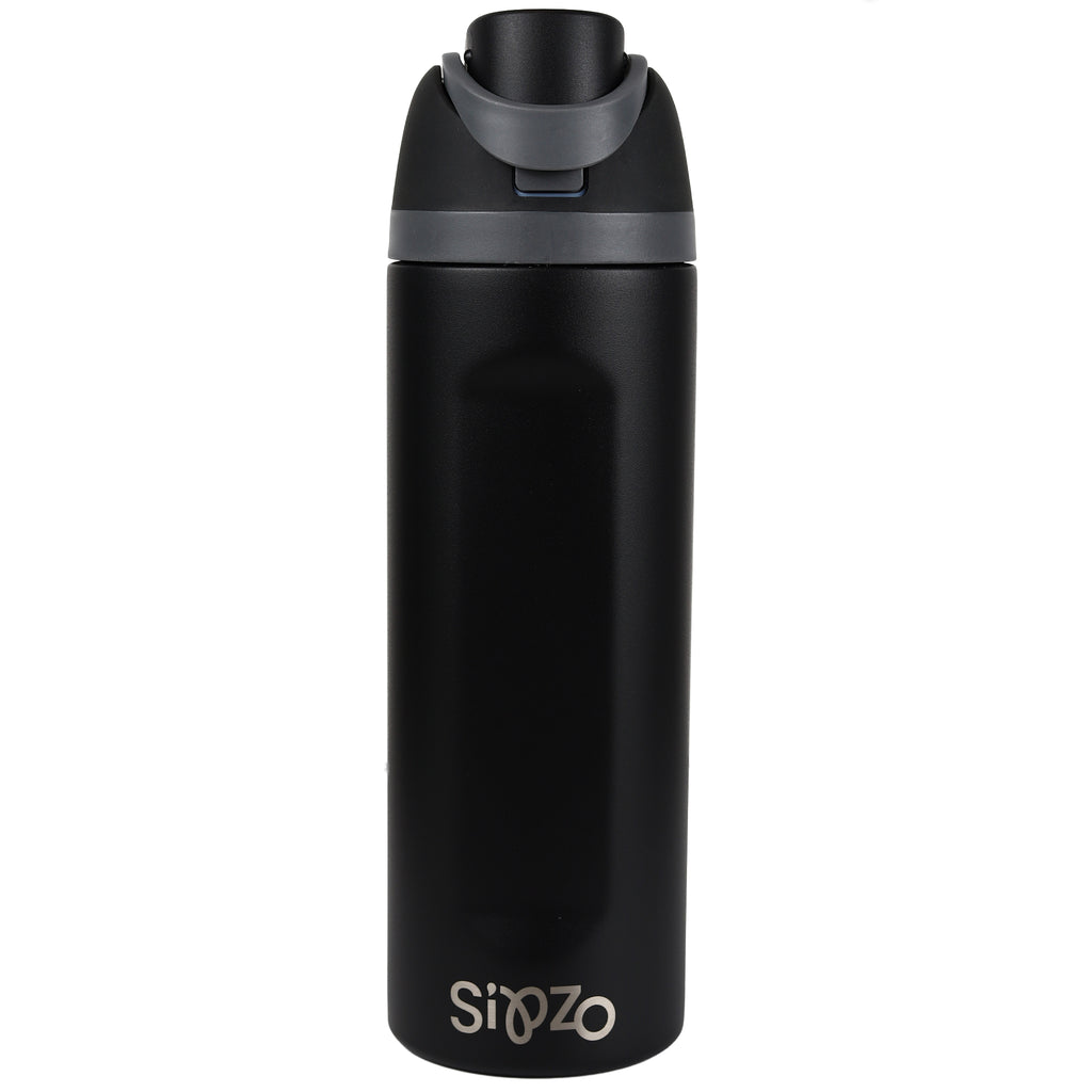Sipzo School Flip-Top Insulated Water Bottle – Black