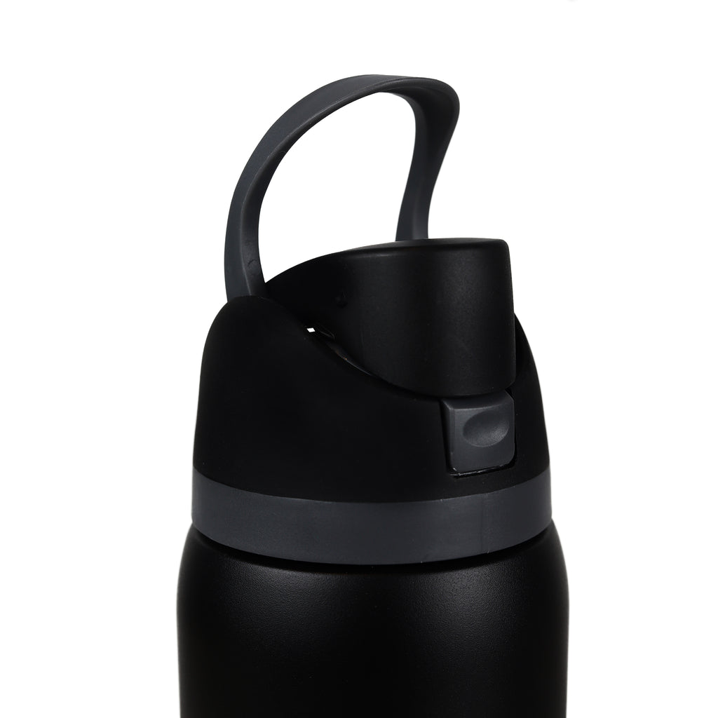 Sipzo School Flip-Top Insulated Water Bottle – Black