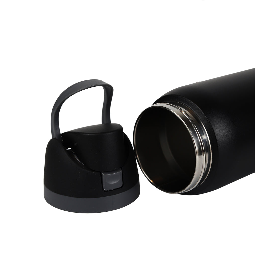 Sipzo School Flip-Top Insulated Water Bottle – Black
