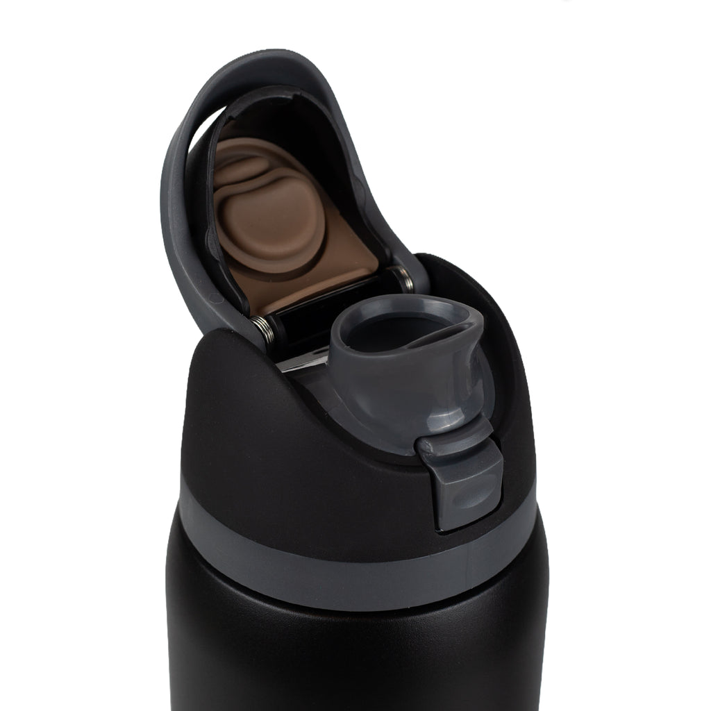 Sipzo School Flip-Top Insulated Water Bottle – Black