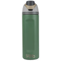 Sipzo School Insulated Water Bottle with Flip-Top Lid & Carry Handle – Green