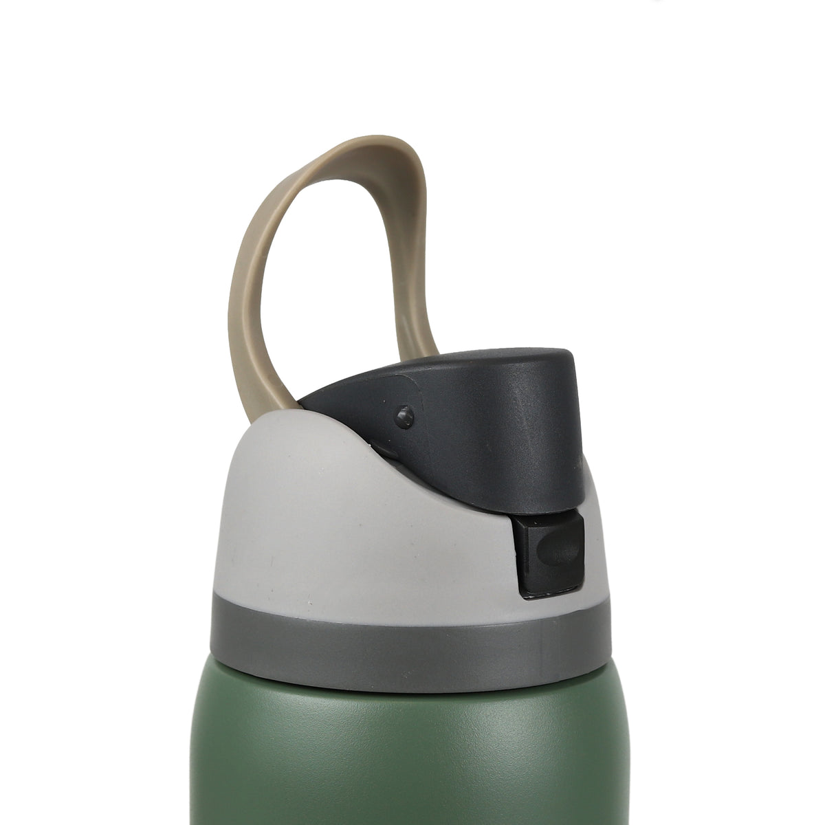 Sipzo School Insulated Water Bottle with Flip-Top Lid & Carry Handle – Green