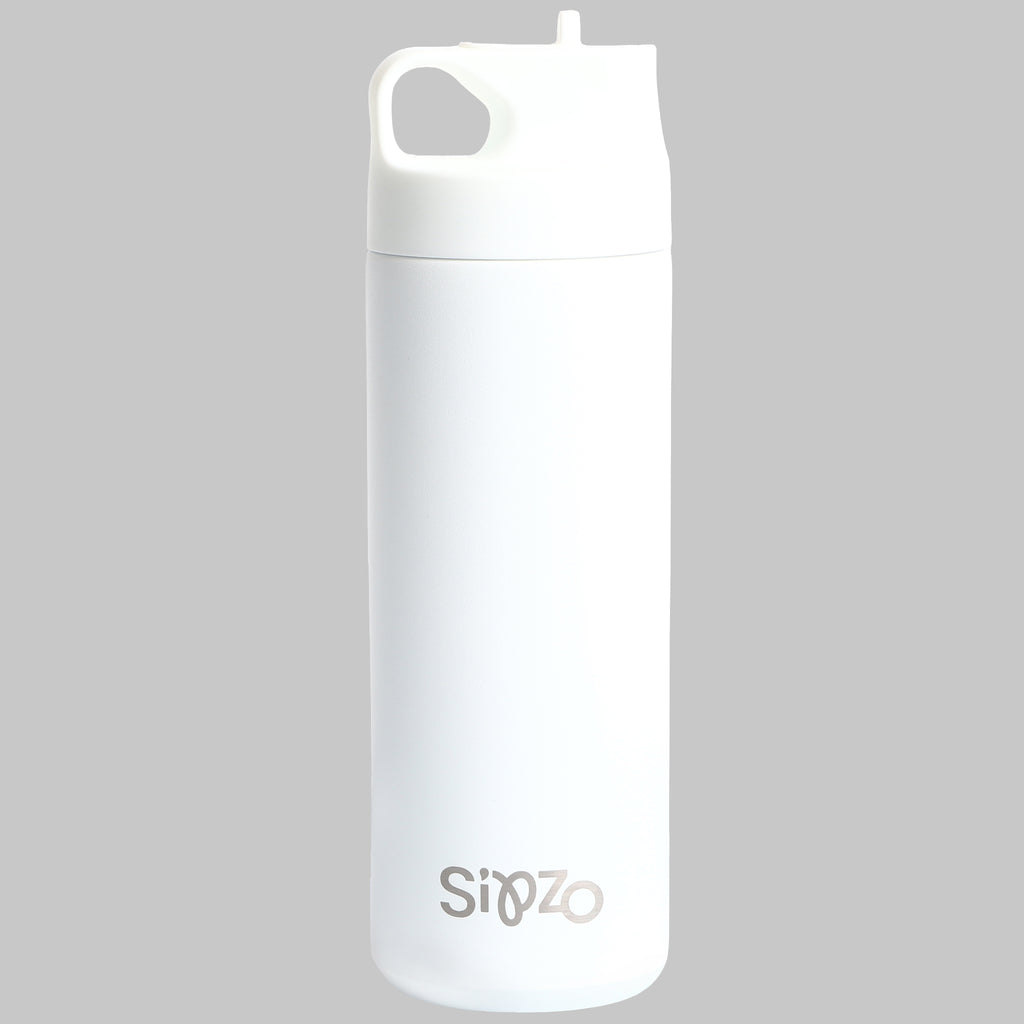Sipzo Insulated Stainless Steel Water Bottle – White