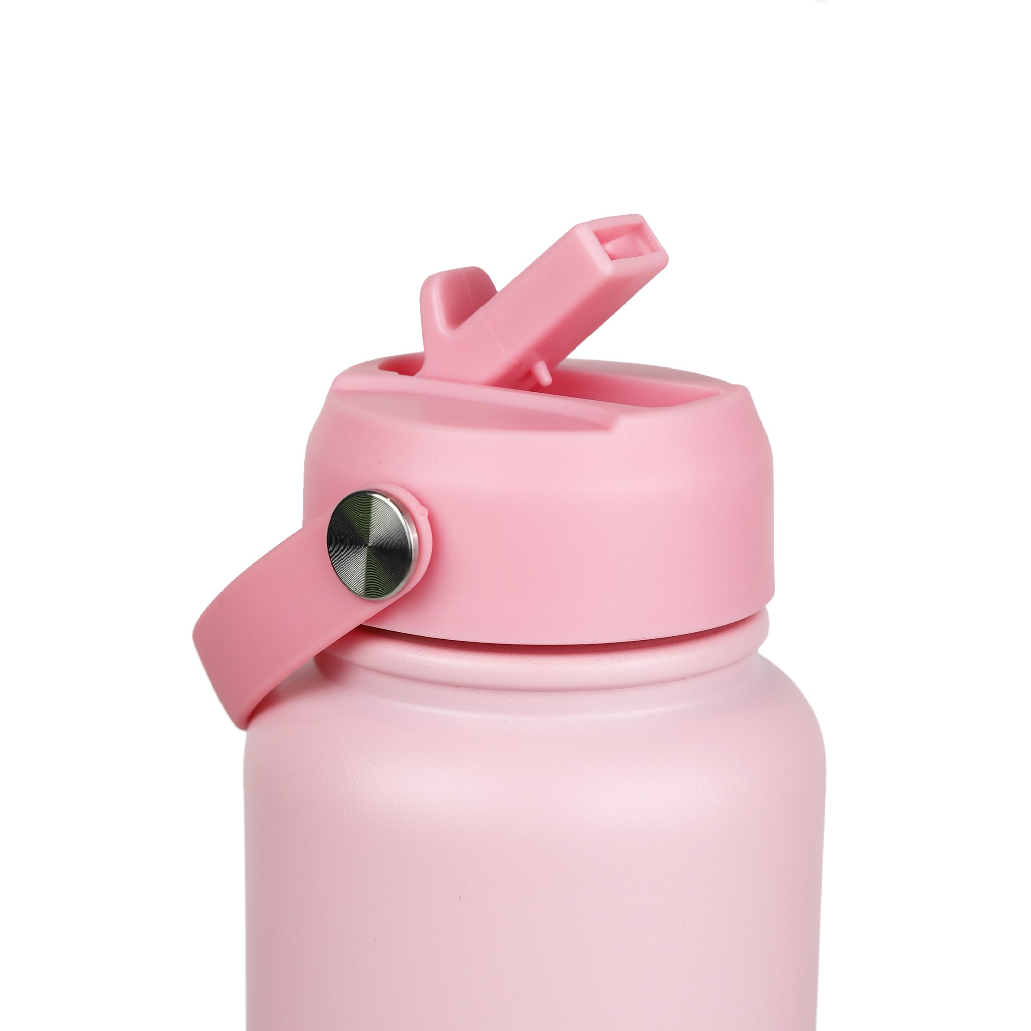 Sipzo Insulated Sport Water Bottle with Flip Straw - Blush Pink