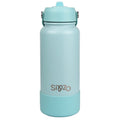 Sipzo Insulated Sport Water Bottle with Flip Straw - Light Blue