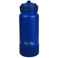 Sipzo Insulated Sport Water Bottle with Flip Straw - Royal Blue