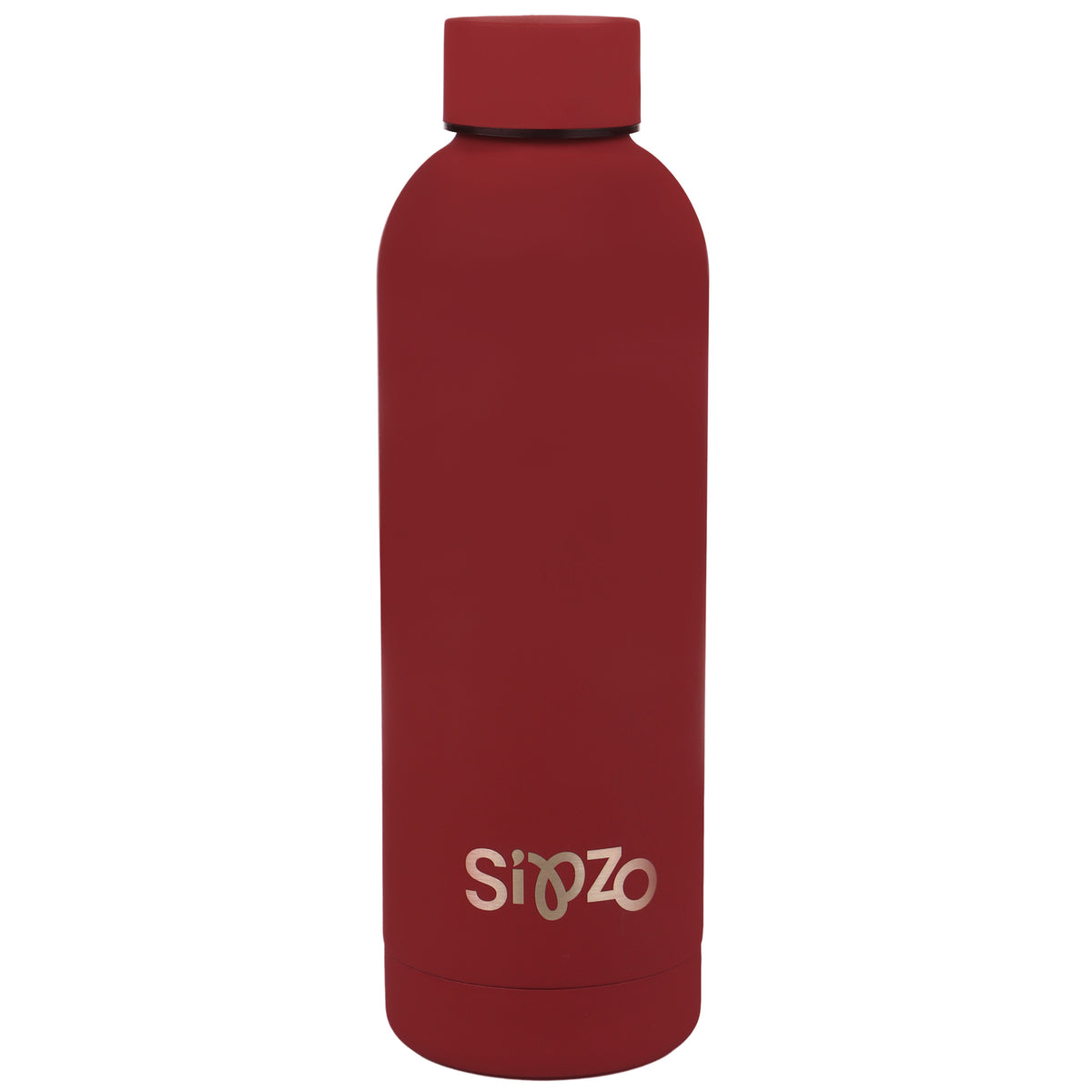 Sipzo Insulated Water Bottle with Carry Handle – Burgundy Red