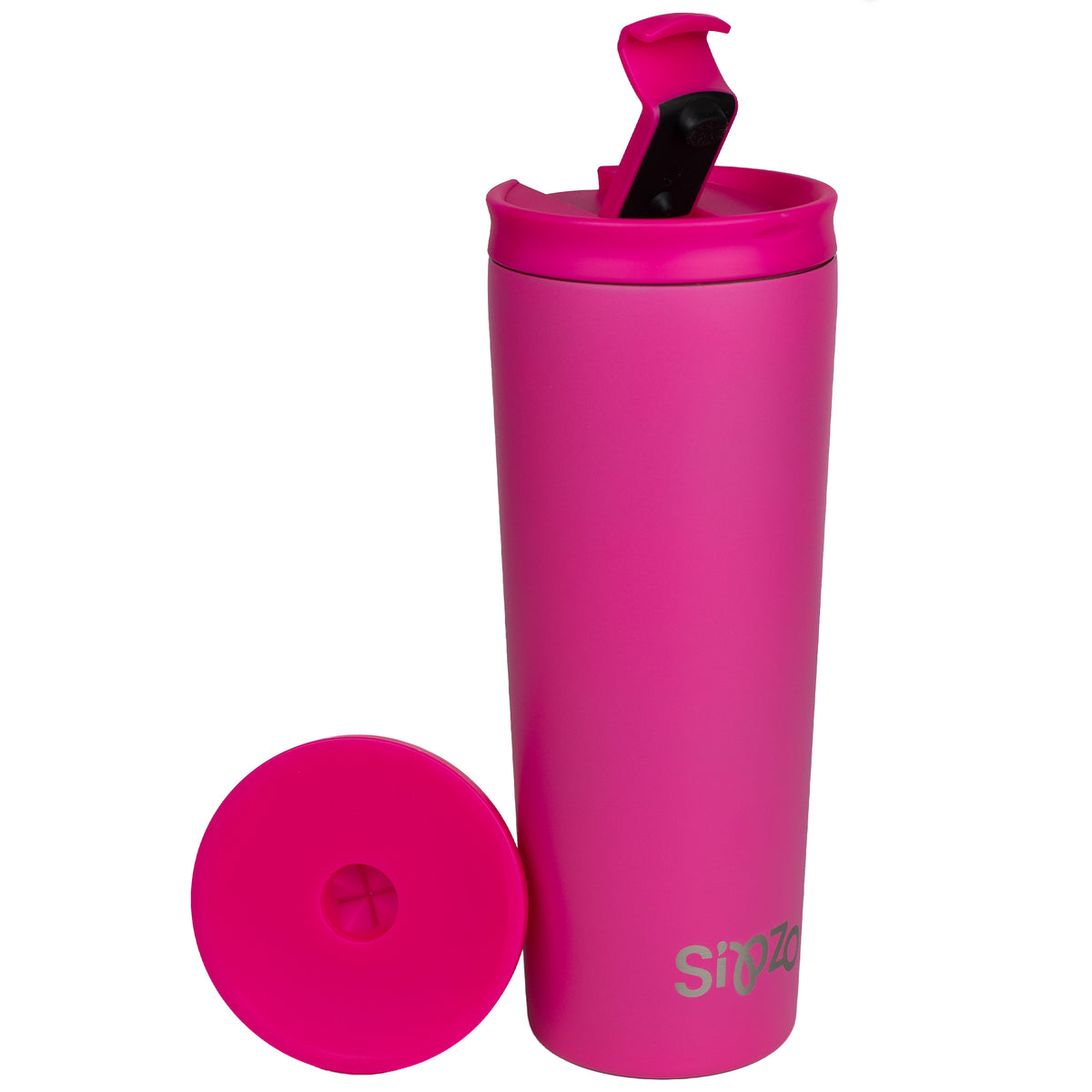 Sipzo Leakproof Double-Wall Insulated Mug with Straw –  Vibrant Pink