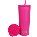 Sipzo Leakproof Double-Wall Insulated Mug with Straw –  Vibrant Pink