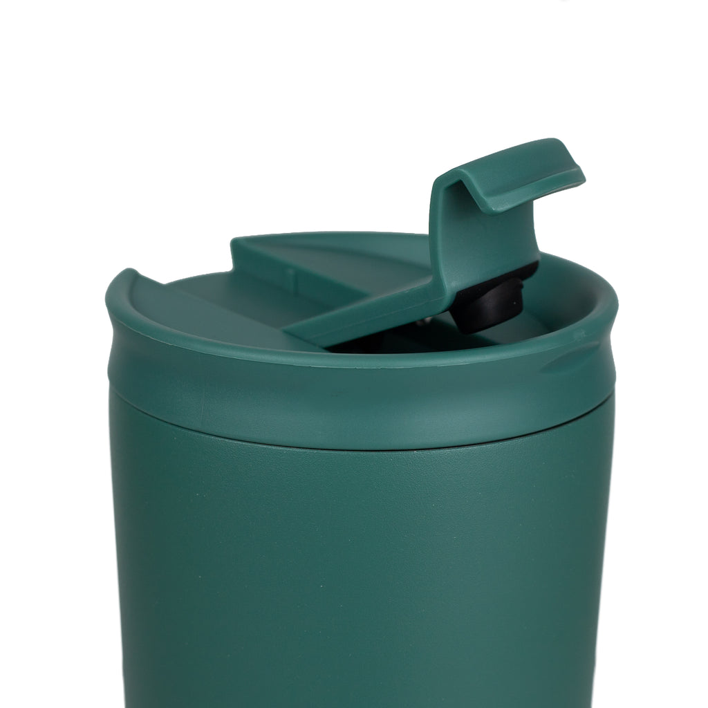 Sipzo Leakproof Double-Wall Insulated Mug with Straw - Matte Green