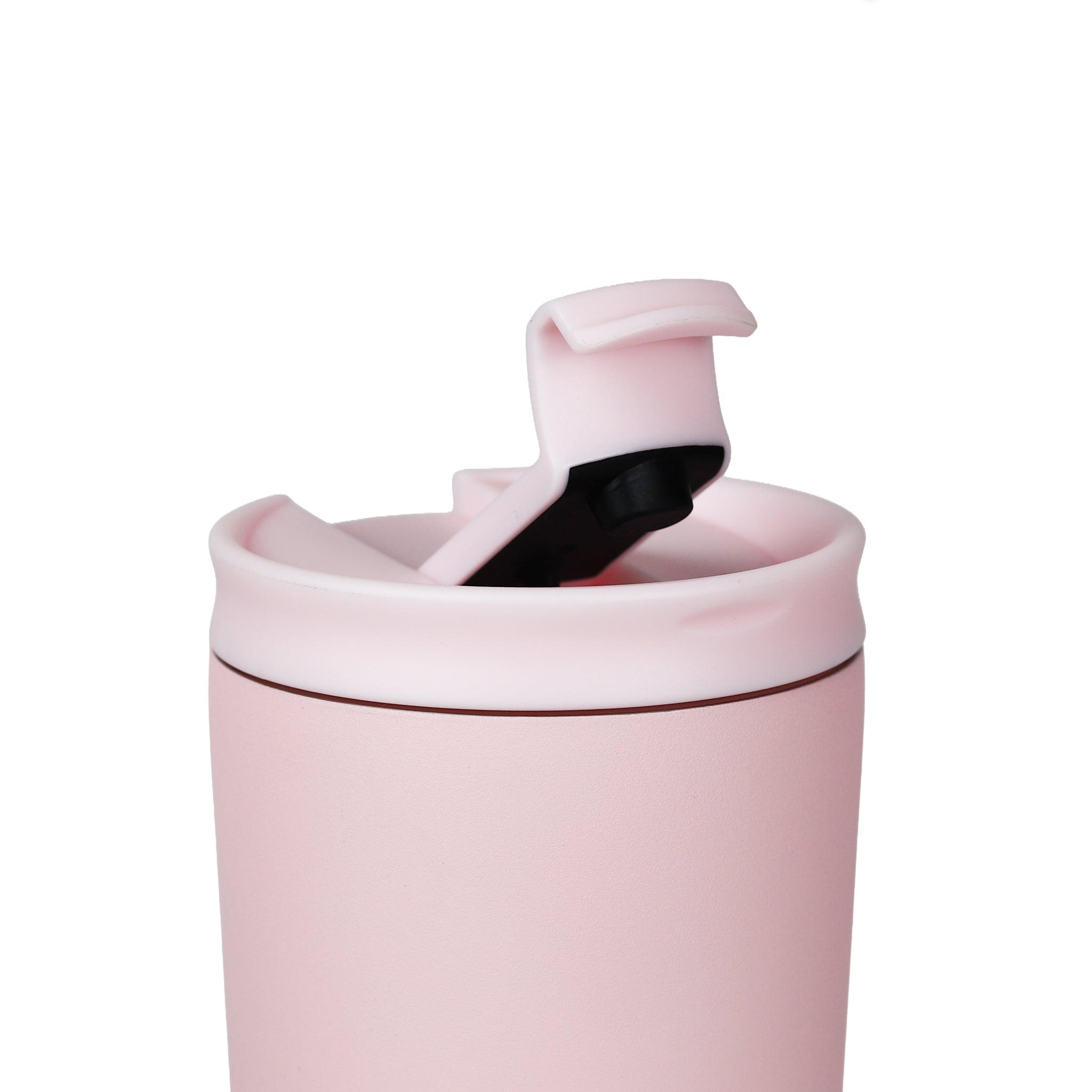Sipzo Leakproof Double-Wall Insulated Mug with Straw - Pink