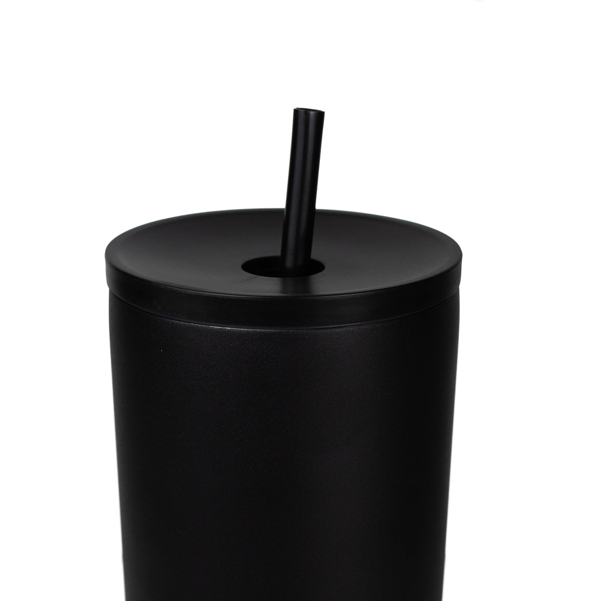 Sipzo Leakproof Double-Wall Insulated Mug with Straw - Black