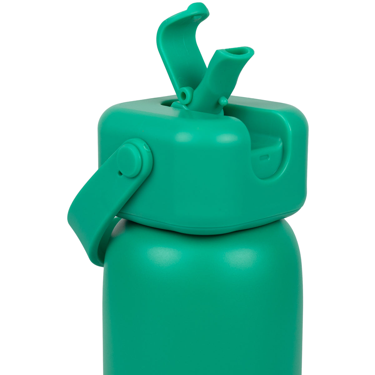 Sipzo Insulated Stainless Steel Water Bottle with Flip-Up Spout & Carry Handle – Light Green