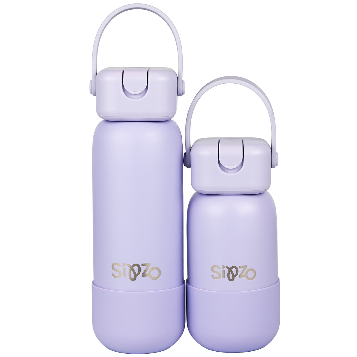 Sipzo Insulated Stainless Steel Water Bottle with Flip-Up Spout & Carry Handle – Lavender