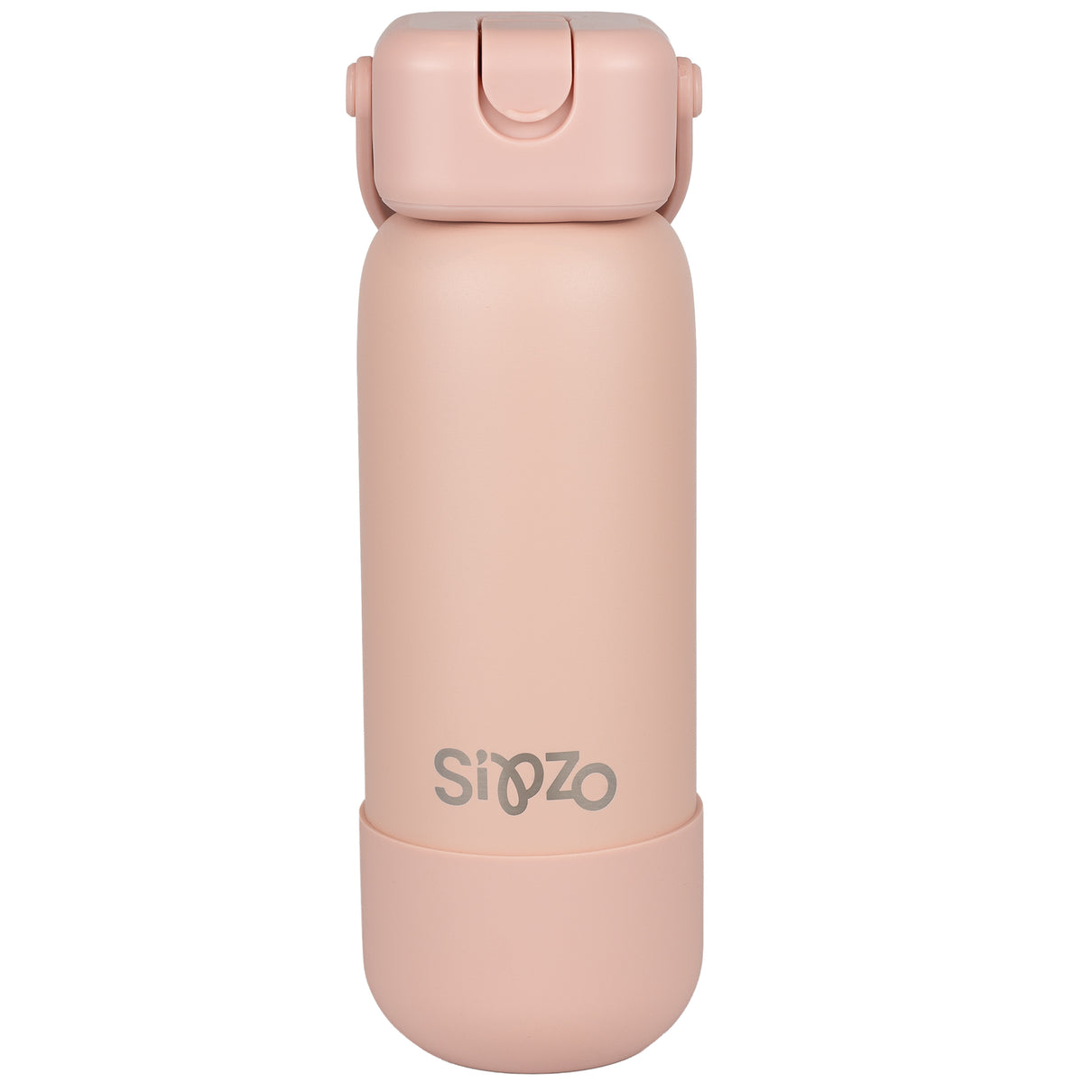 Sipzo Insulated Stainless Steel Water Bottle with Flip-Up Spout & Carry Handle – Blush Pink