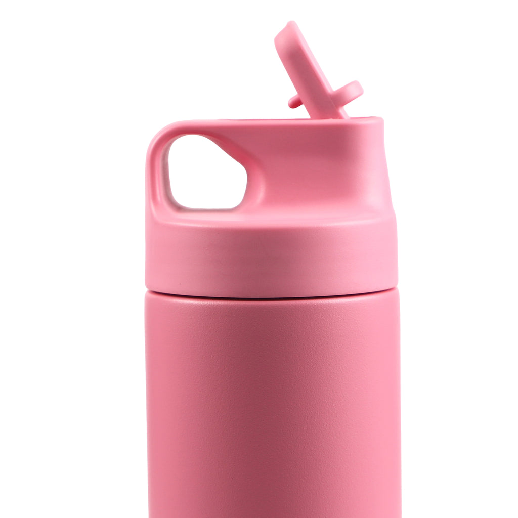 Sipzo Stainless Steel Water Bottle with Straw Lid – Pink