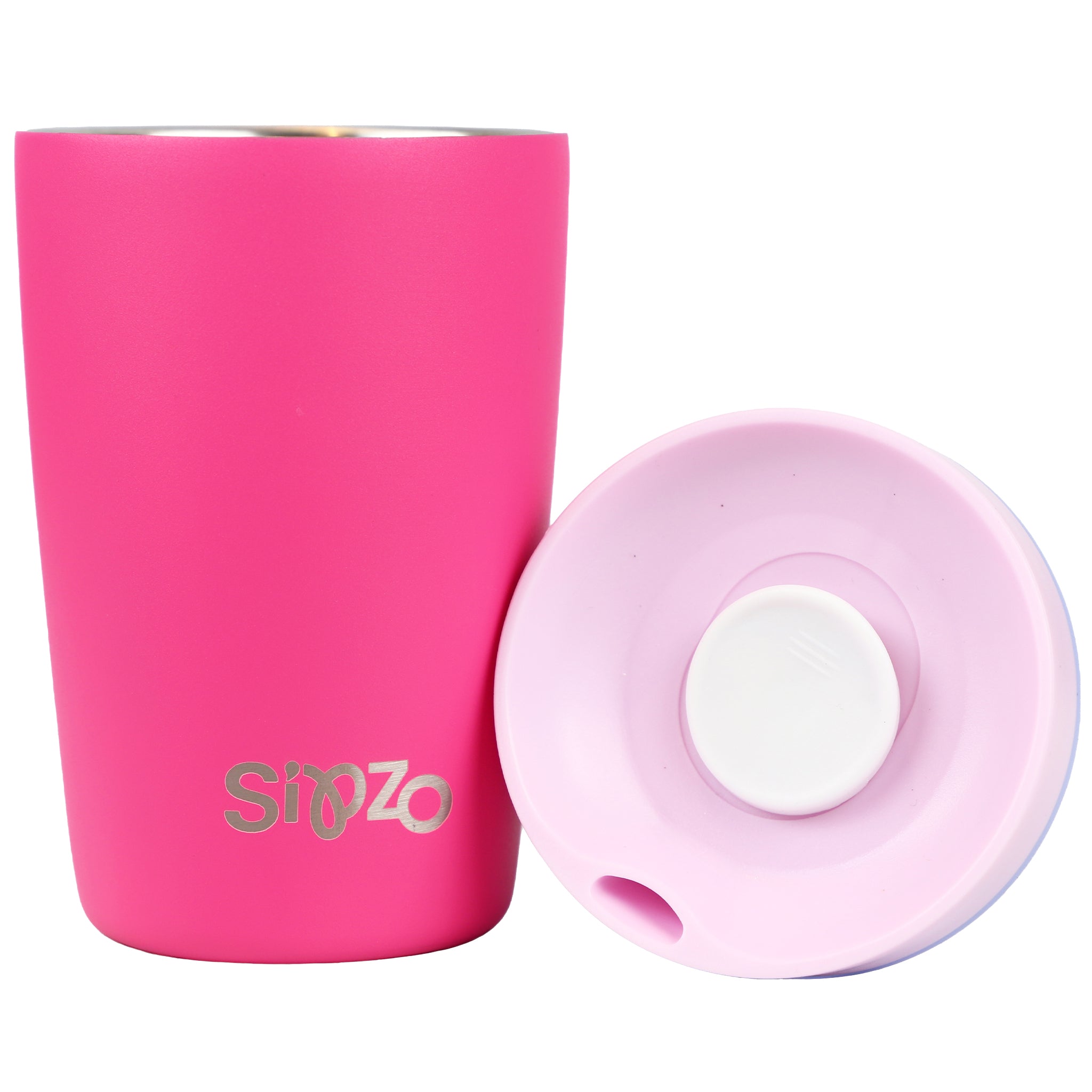 Sipzo Insulated Travel Tumbler with Lid – Hot Pink