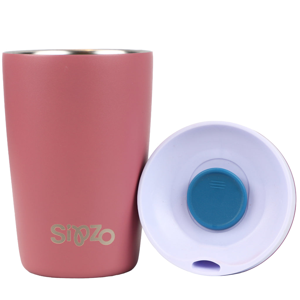 Sipzo Insulated Travel Tumbler with Lid – Dusty Rose