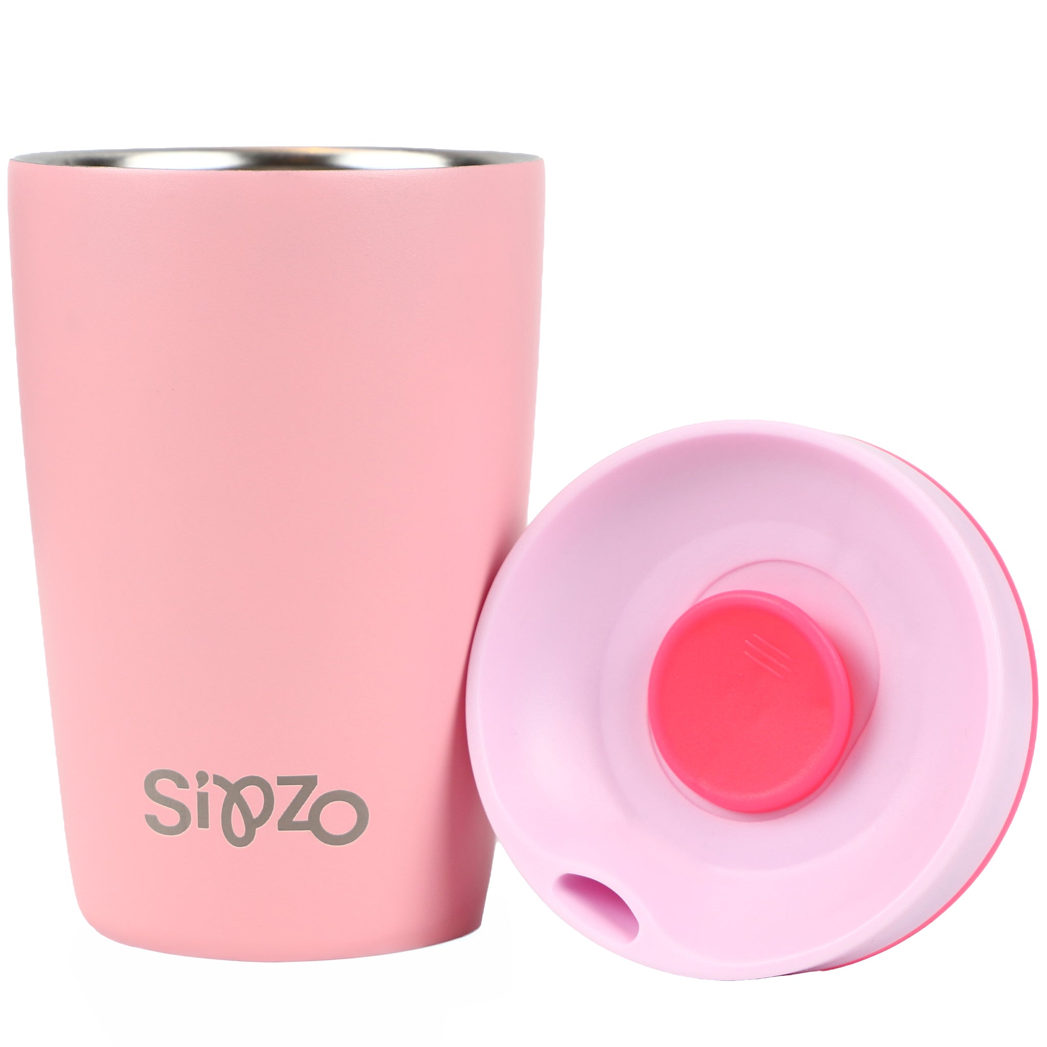 Sipzo Insulated Travel Tumbler with Lid – Pink