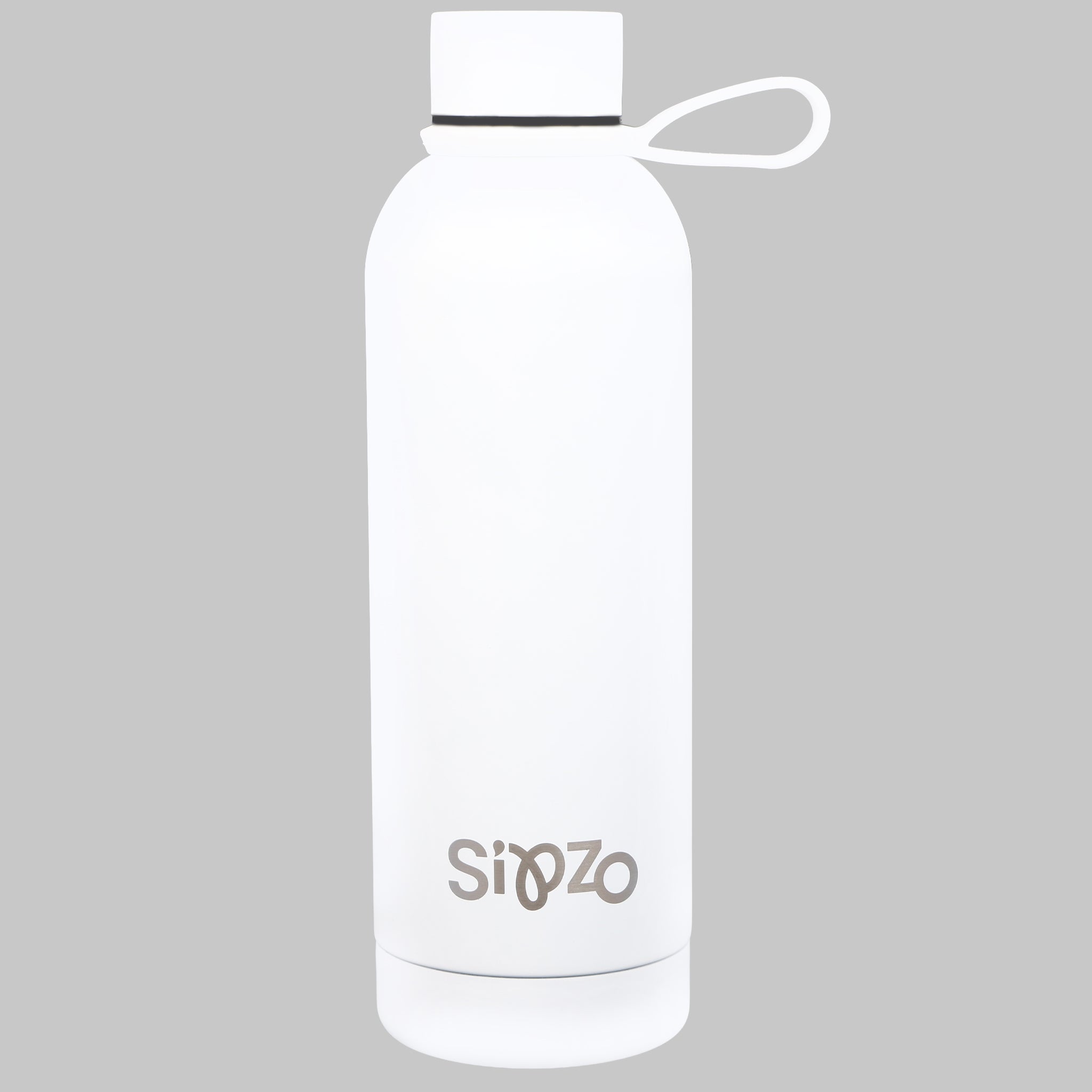 Sipzo Classic Stainless Steel Water Bottle – White