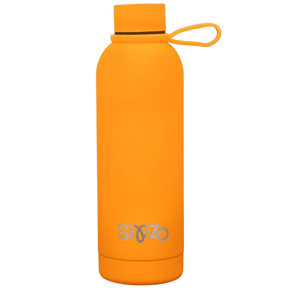 Sipzo Insulated Stainless Steel Water Bottle – Sunset Orange