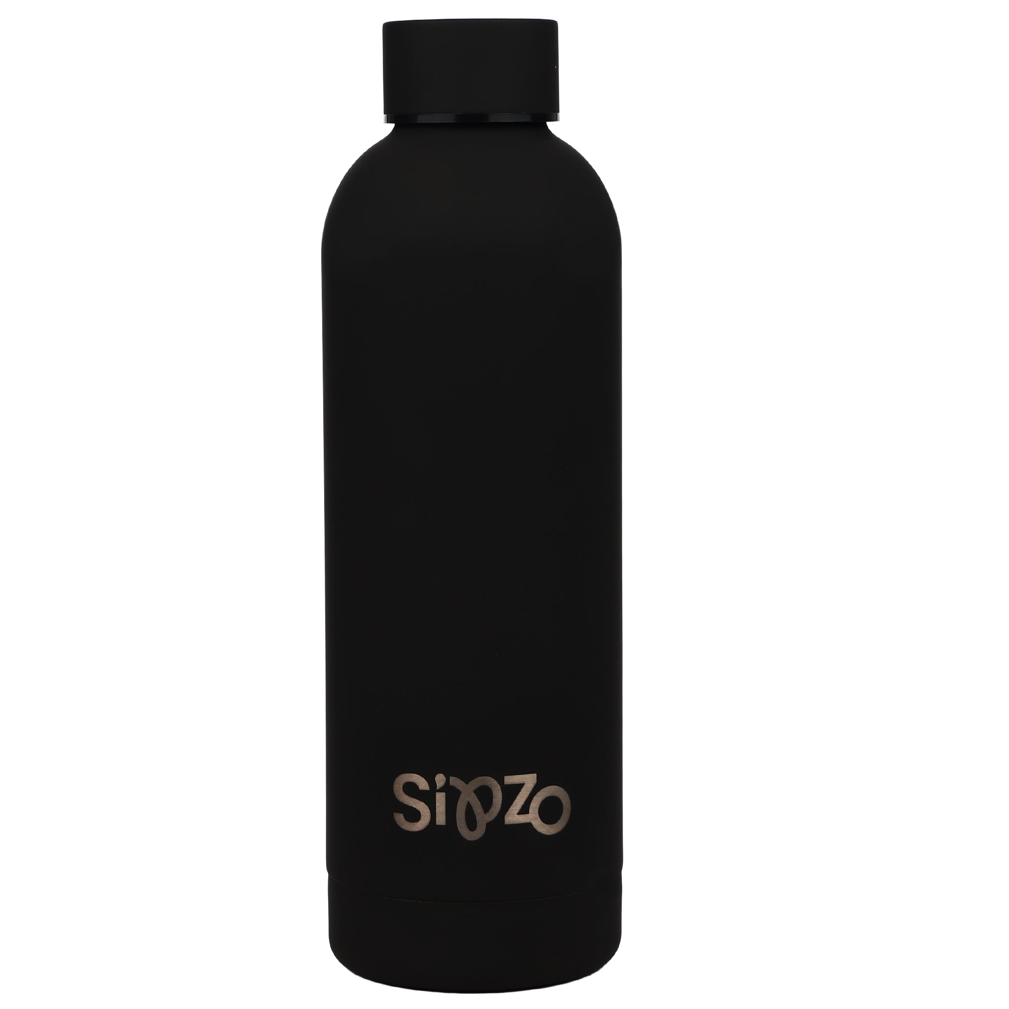 Sipzo Insulated Stainless Steel Water Bottle – Matte Black