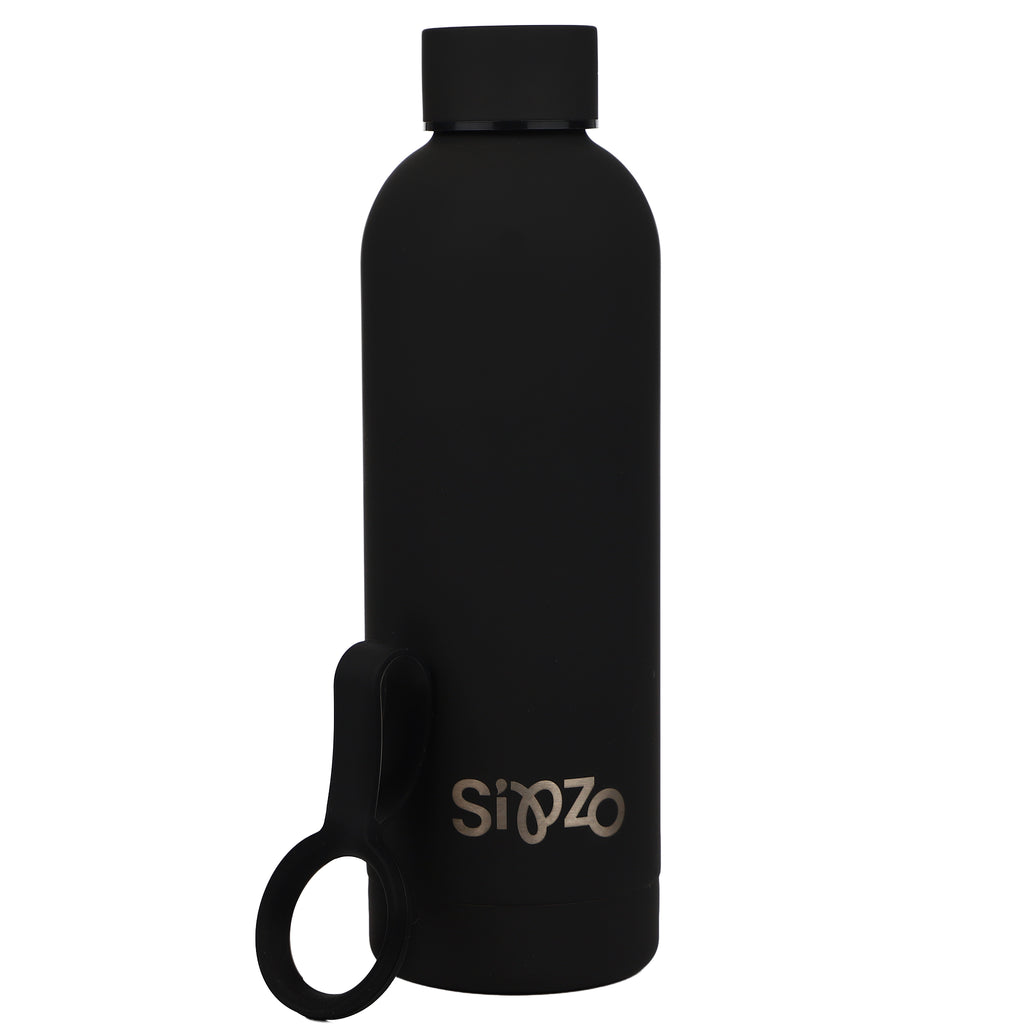 Sipzo Insulated Stainless Steel Water Bottle – Matte Black