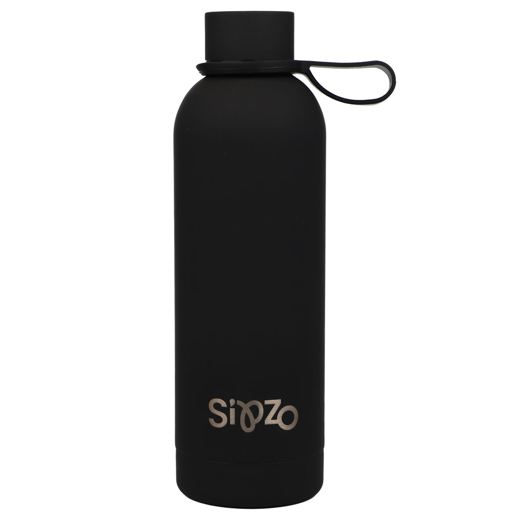 Sipzo Insulated Stainless Steel Water Bottle – Matte Black